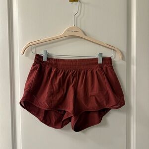 lululemon athletica Women's Athletic Shorts - Burgundy